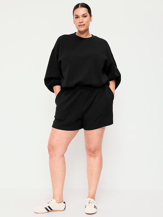 Image number 6 showing, High-Waisted Bounce Fleece Shorts -- 5-inch inseam