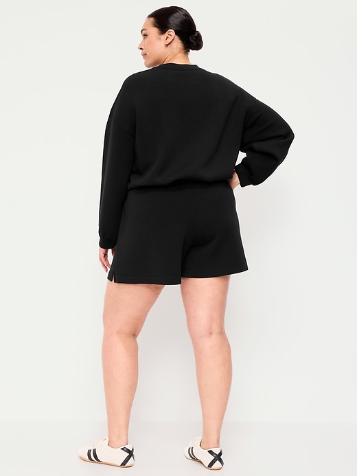 Image number 7 showing, High-Waisted Bounce Fleece Shorts -- 5-inch inseam