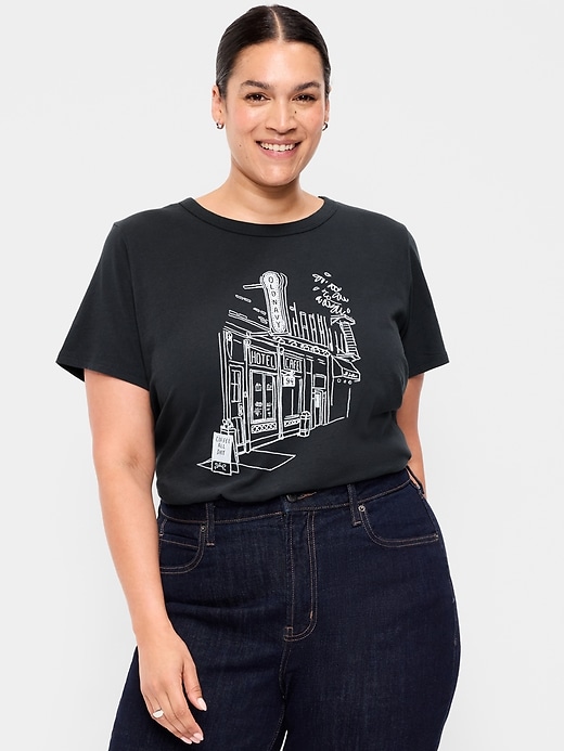 Image number 8 showing, EveryWear Crew-Neck Logo-Graphic T-Shirt