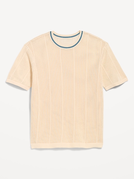 Image number 4 showing, Relaxed Mesh-Knit T-Shirt