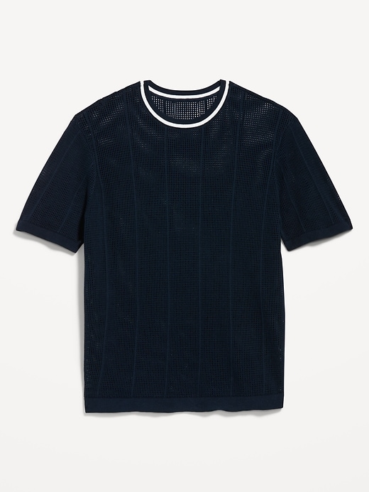 Image number 4 showing, Relaxed Mesh-Knit T-Shirt