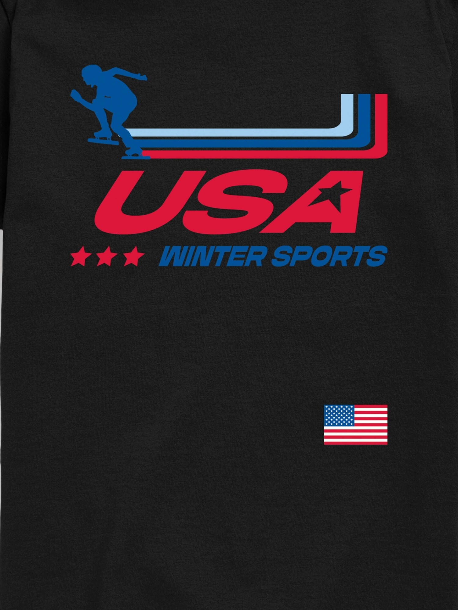 Детская футболка Old Navy USA Winter Sports Short Sleeve Graphic, цвет: Чёрный — фото 2