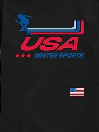 Image number 2 showing, USA Winter Sports Short Sleeve Graphic T-Shirt For Kids
