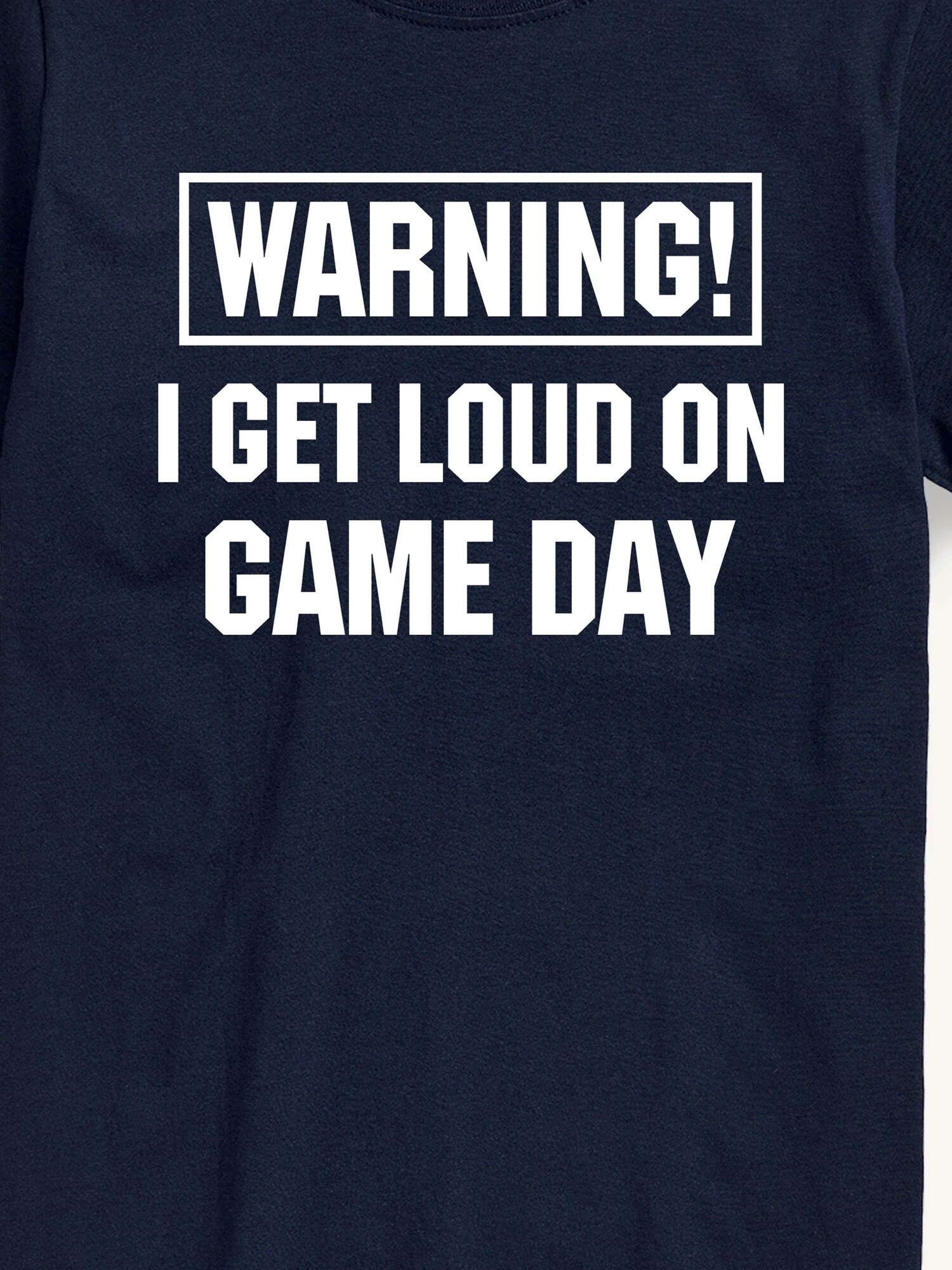 Мужская футболка Old Navy Loud On Game Day Short Sleeve Graphic, цвет: Тёмно-синий — фото 2