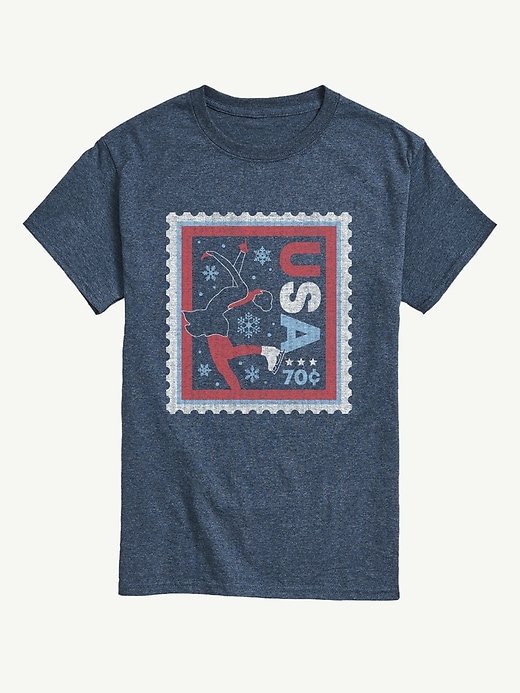 Image number 1 showing, Figure Skater Stamp Short Sleeve Graphic T-Shirt