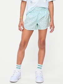 Image number 1 showing, High-Waisted Dolphin-Hem Run Shorts for Girls