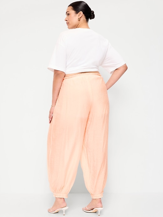 Image number 7 showing, High-Waisted Chiffon Harem Pants