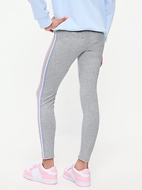 Image number 2 showing, Rainbow Trim Leggings for Girls