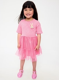 Image number 1 showing, Short-Sleeve Tutu Dress for Toddler Girls