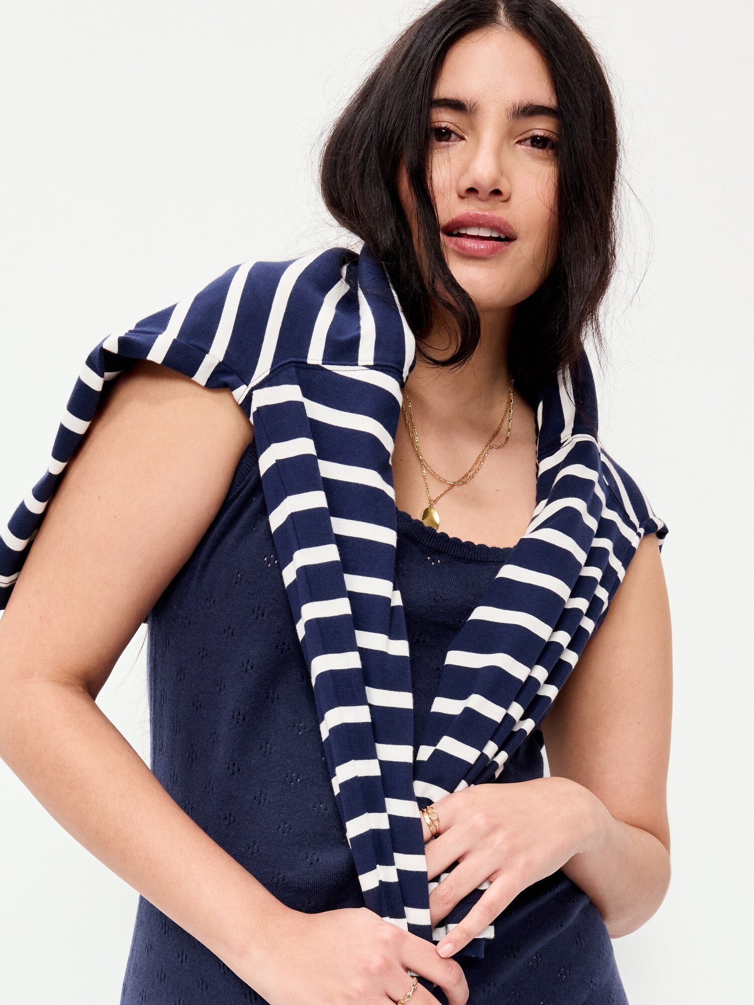 Женское платье Old Navy SoSoft Lite Pointelle Sweater Dress, цвет: Arctic Depth — фото 3