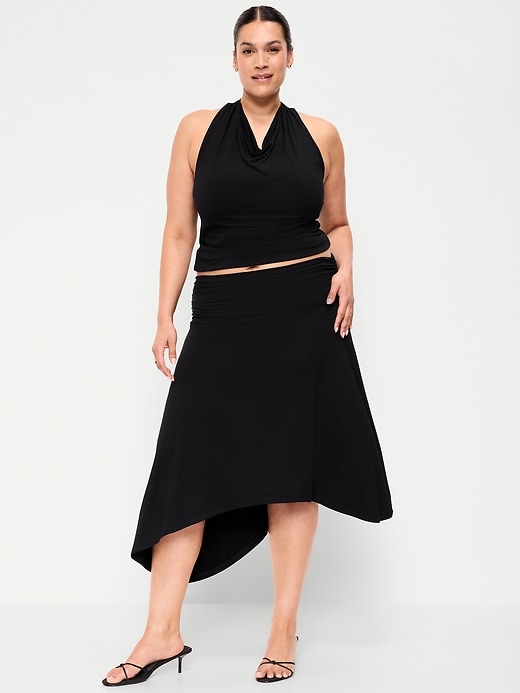 Image number 6 showing, Asymmetrical Draped Midi Skirt