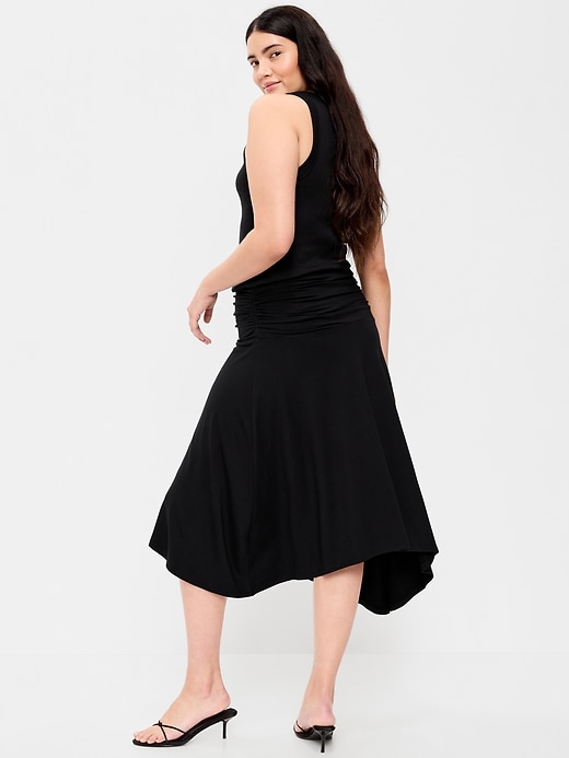 Image number 5 showing, Asymmetrical Draped Midi Skirt