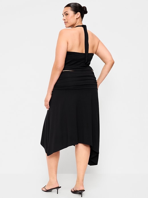 Image number 7 showing, Asymmetrical Draped Midi Skirt