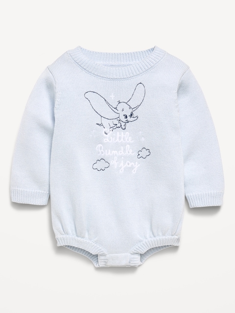 Disney© Dumbo Sweater-Knit One-Piece Romper for Baby