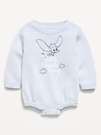 Image number 1 showing, Disney© Dumbo Sweater-Knit One-Piece Romper for Baby