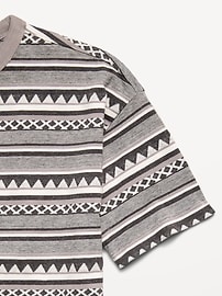 Image number 4 showing, Oversized Short-Sleeve Textured Striped T-Shirt for Boys