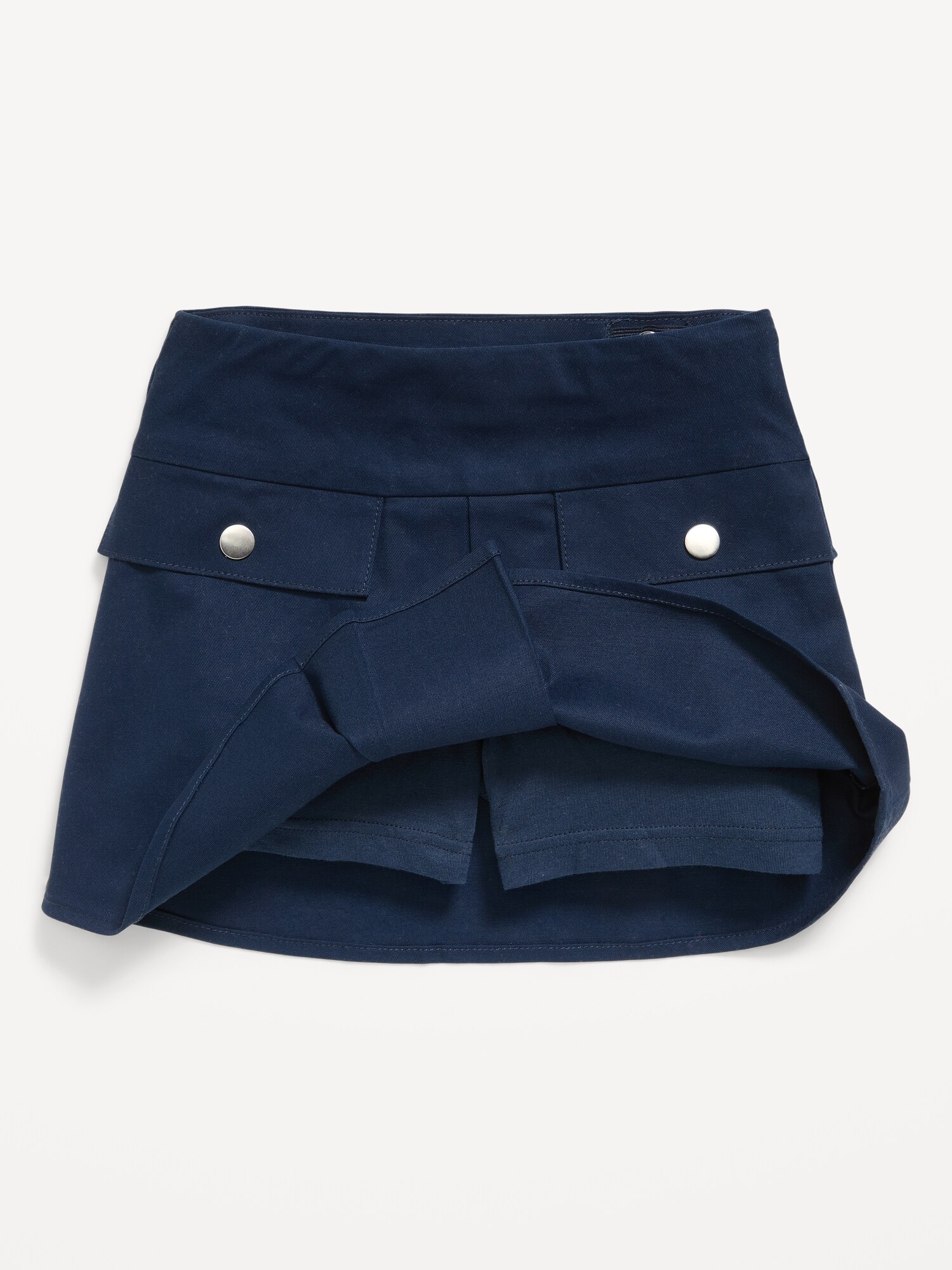 Юбка-шорты Old Navy School Uniform Front-Pleated Twill Skort для девочек, цвет: Чернильный синий — фото 5