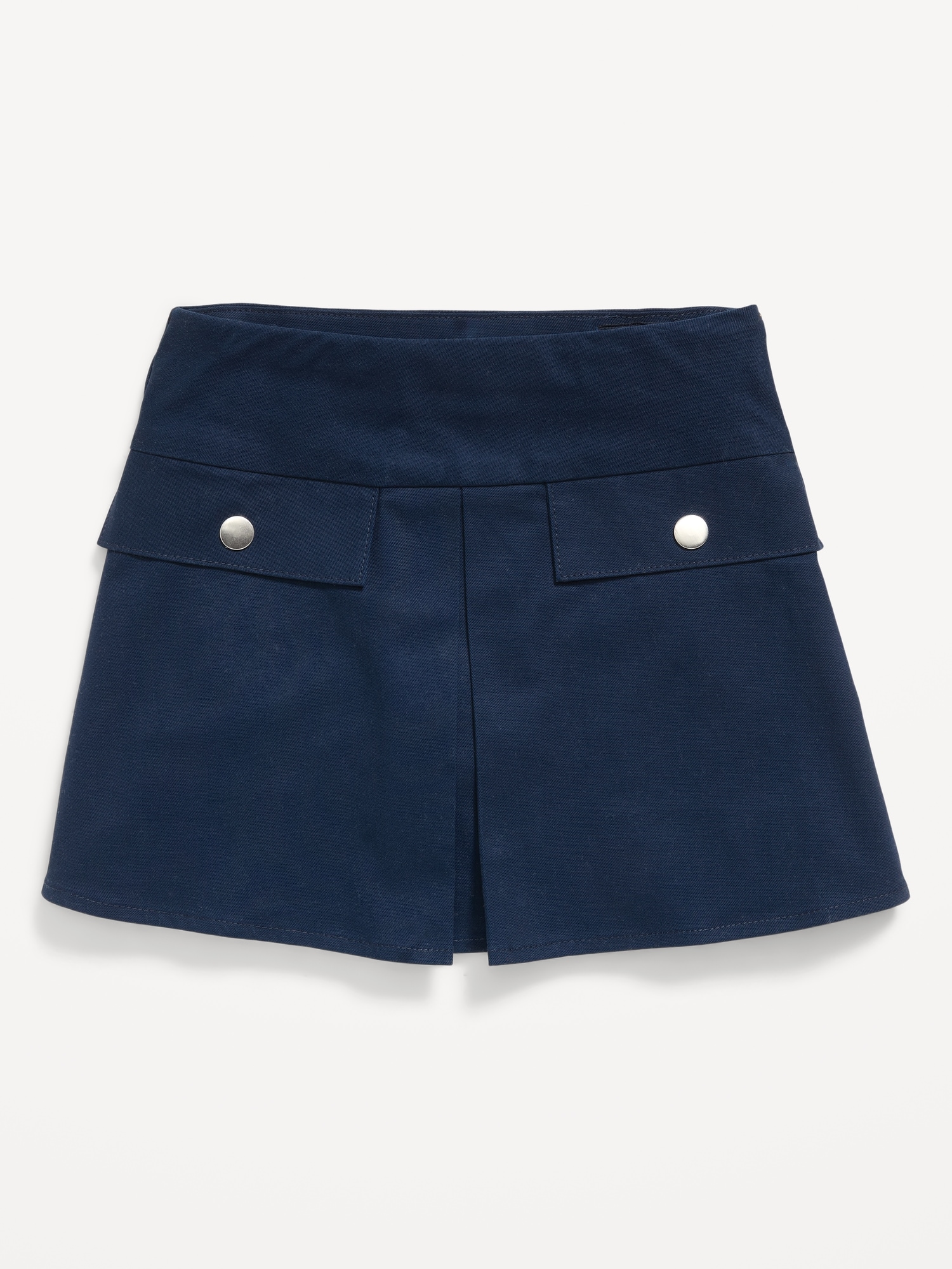 School Uniform Front-Pleated Twill Skort for Girls