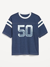 Image number 1 showing, Heavyweight Short-Sleeve Football-Style T-Shirt