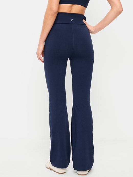 Image number 2 showing, High-Waisted PowerChill Fold-Over Bootcut Leggings