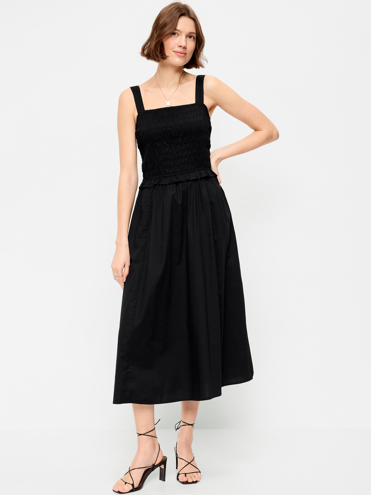 old navy black midi dress Summer Dresses Color:Brown Crochet