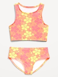 Image number 1 showing, Printed Tankini Swim Set for Girls