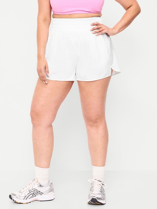 Image number 2 showing, Extra High-Waisted Crinkle Run Shorts -- 3-inch inseam