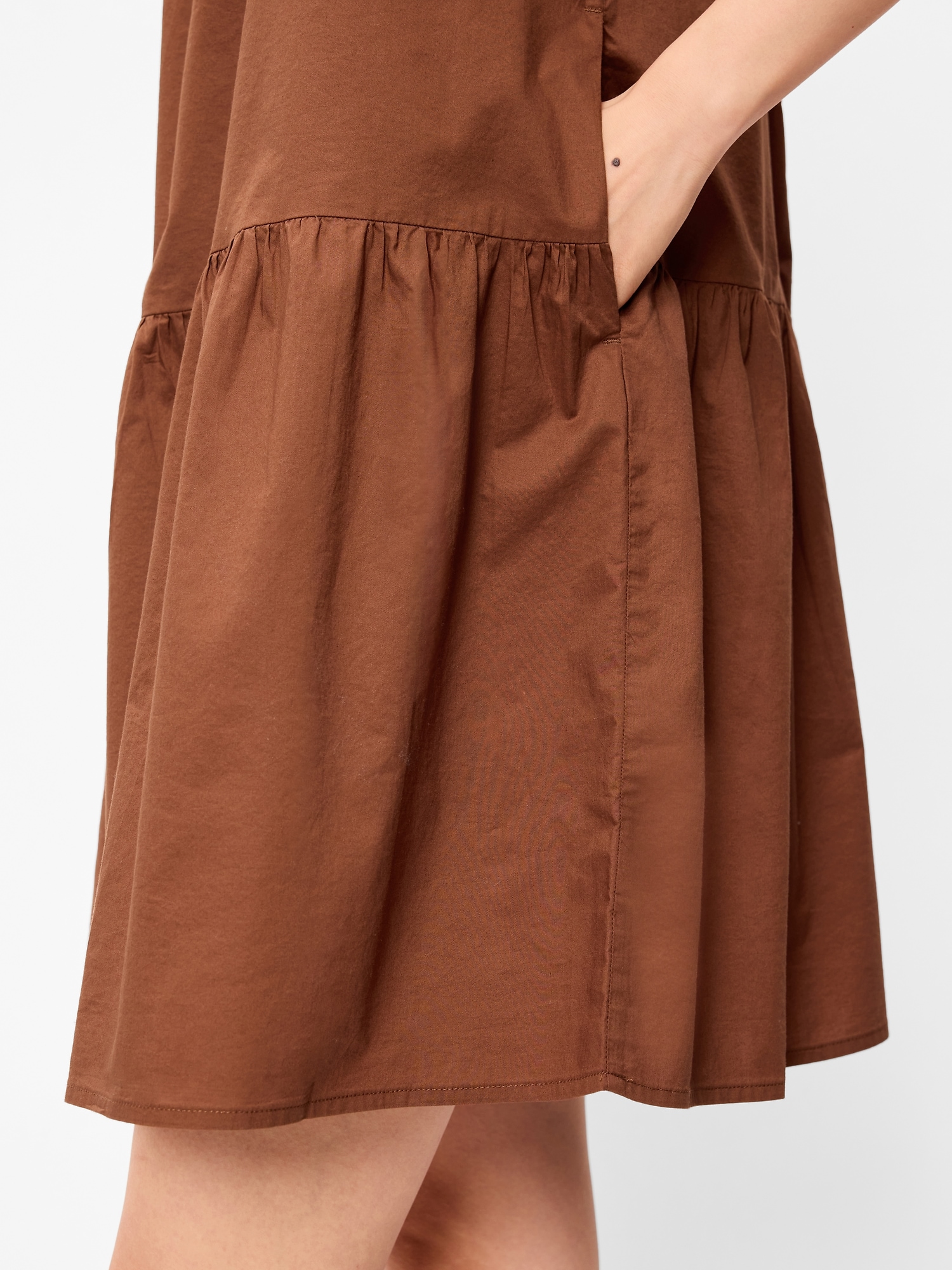 Drop-Waist Swing Mini Dress