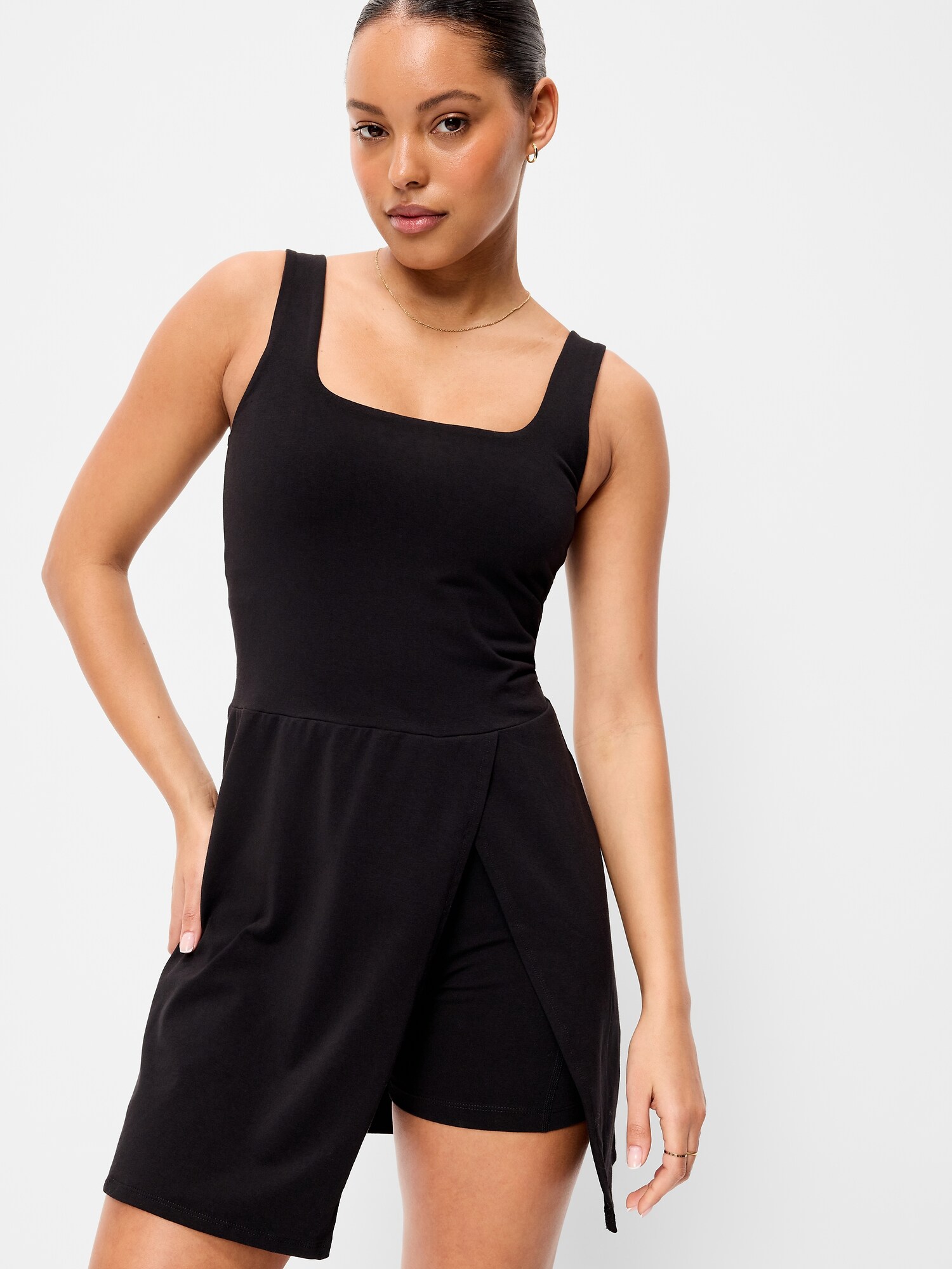 Женское платье Old Navy PowerChill Scoop-Back Athletic, цвет: Чёрный — фото 3