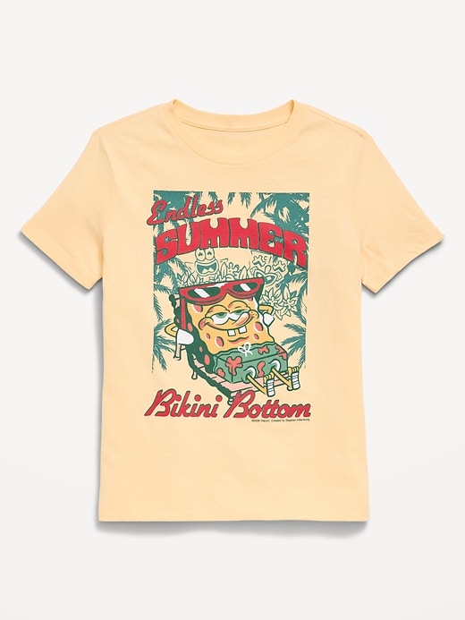 Image number 1 showing, SpongeBob SquarePants™ Gender-Neutral Graphic T-Shirt for Kids
