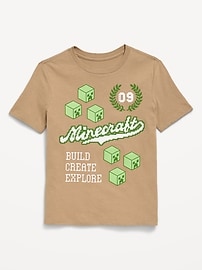 Image number 1 showing, Minecraft™ Gender-Neutral Graphic T-Shirt for Kids