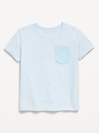 Image number 1 showing, Softest Short-Sleeve Pocket T-Shirt for Girls