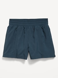 Image number 4 showing, High-Waisted StretchTech Performance Shorts for Girls