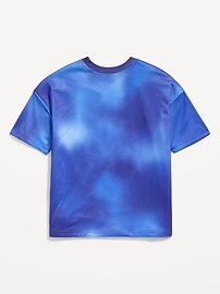 Image number 3 showing, Oversized Mesh Graphic Basketball T-Shirt for Boys