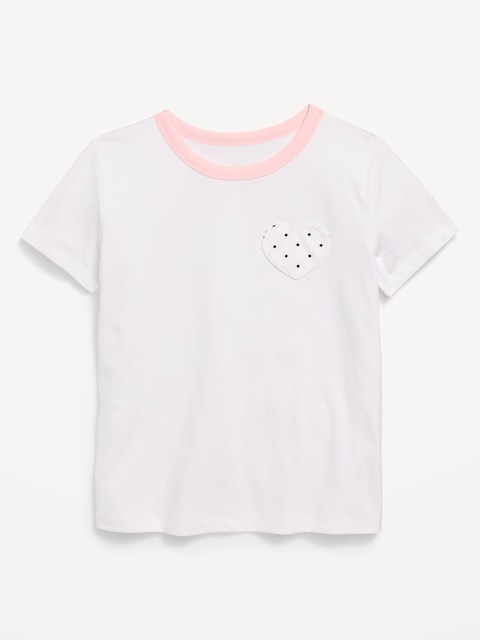 Softest Short-Sleeve Pocket T-Shirt for Girls