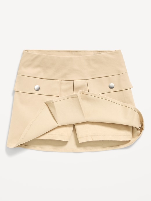 Image number 5 showing, School Uniform Front-Pleated Twill Skort for Girls