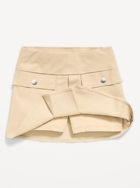 Image number 5 showing, School Uniform Front-Pleated Twill Skort for Girls