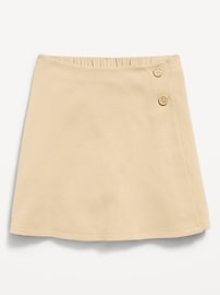 Image number 4 showing, School Uniform Ponte-Knit Wrap-Front Skort for Girls