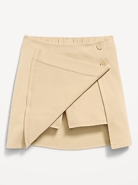 Image number 5 showing, School Uniform Ponte-Knit Wrap-Front Skort for Girls