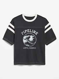 Image number 1 showing, Heavyweight Short-Sleeve Football-Style T-Shirt