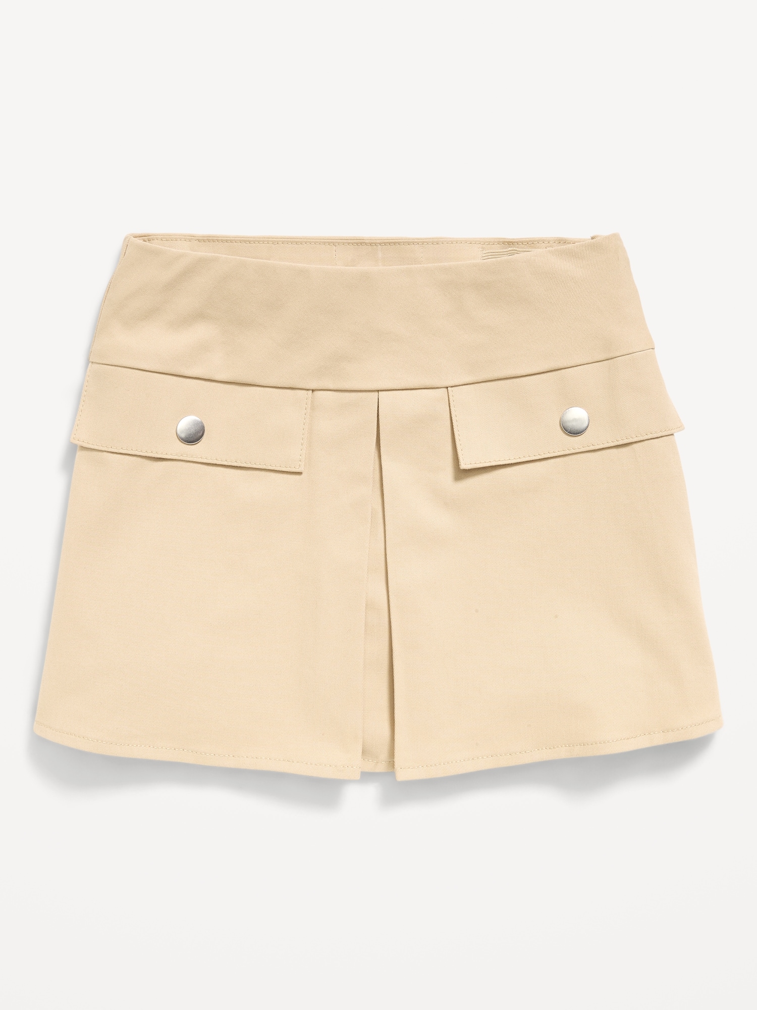 School Uniform Front-Pleated Twill Skort for Girls