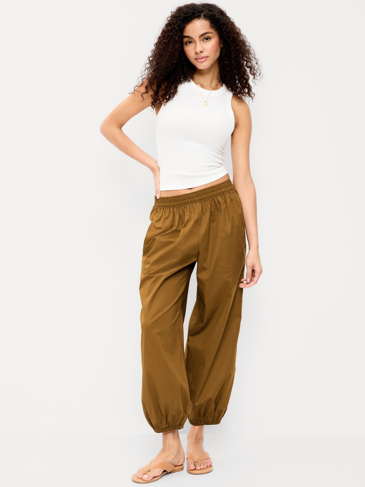 Lightweight Pull-On Parachute Sleep Pants - image 4