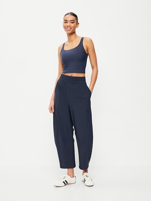 Image number 9 showing, High-Waisted SleekTech Barrel Ankle Pants