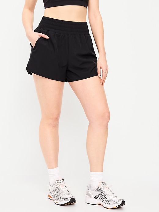 Image number 5 showing, Extra High-Waisted Crinkle Run Shorts -- 3-inch inseam