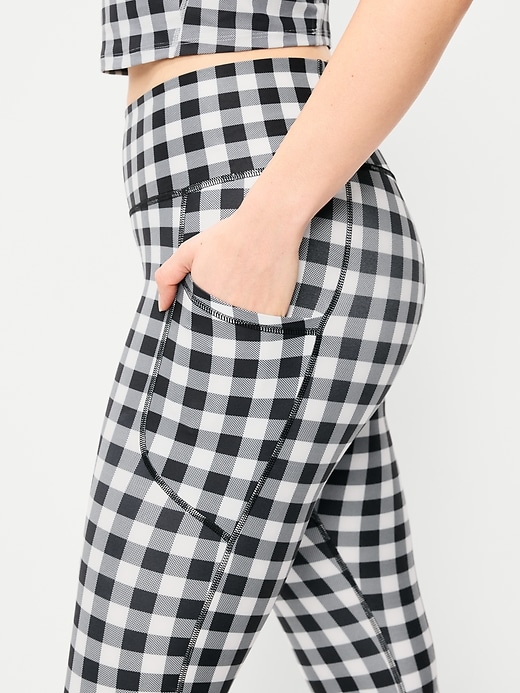 Image number 3 showing, High-Waisted PowerSoft Crop Pocket Leggings