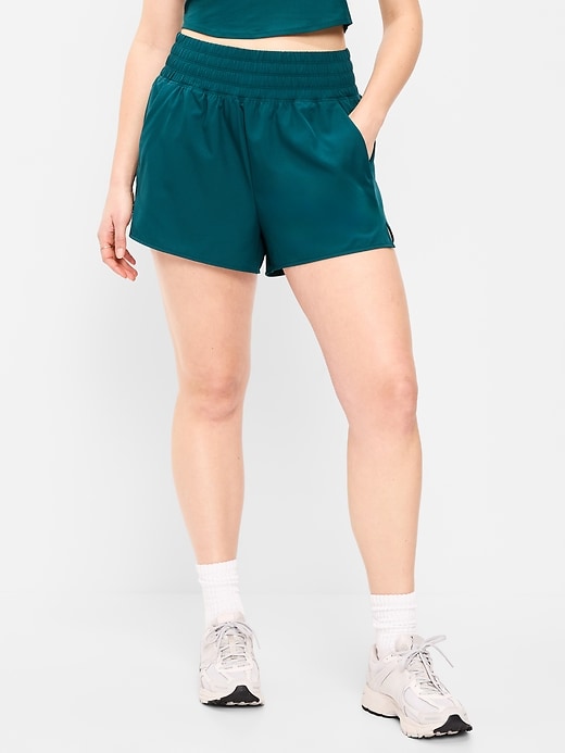 Image number 5 showing, Extra High-Waisted Crinkle Run Shorts -- 3-inch inseam