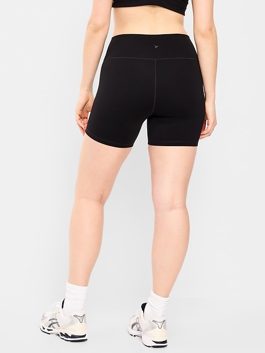 Image number 6 showing, High-Waisted StudioSmooth Biker Shorts -- 6-inch inseam