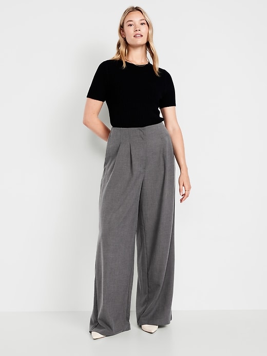 Image number 6 showing, Extra High-Waisted Super Wide-Leg Pants