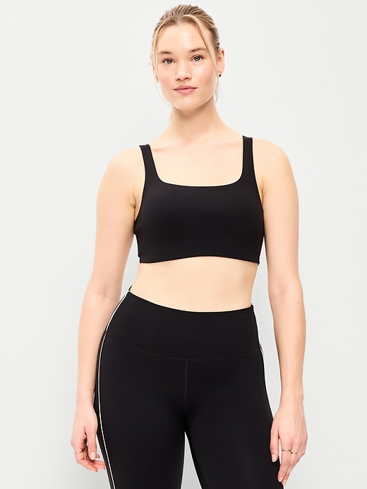 Image number 4 showing, Light Support StudioSmooth Square-Neck Sports Bra