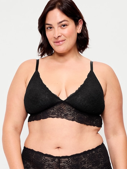 Image number 7 showing, Lace Longline Bralette